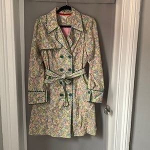 Anthropologie Odille Floral Trench